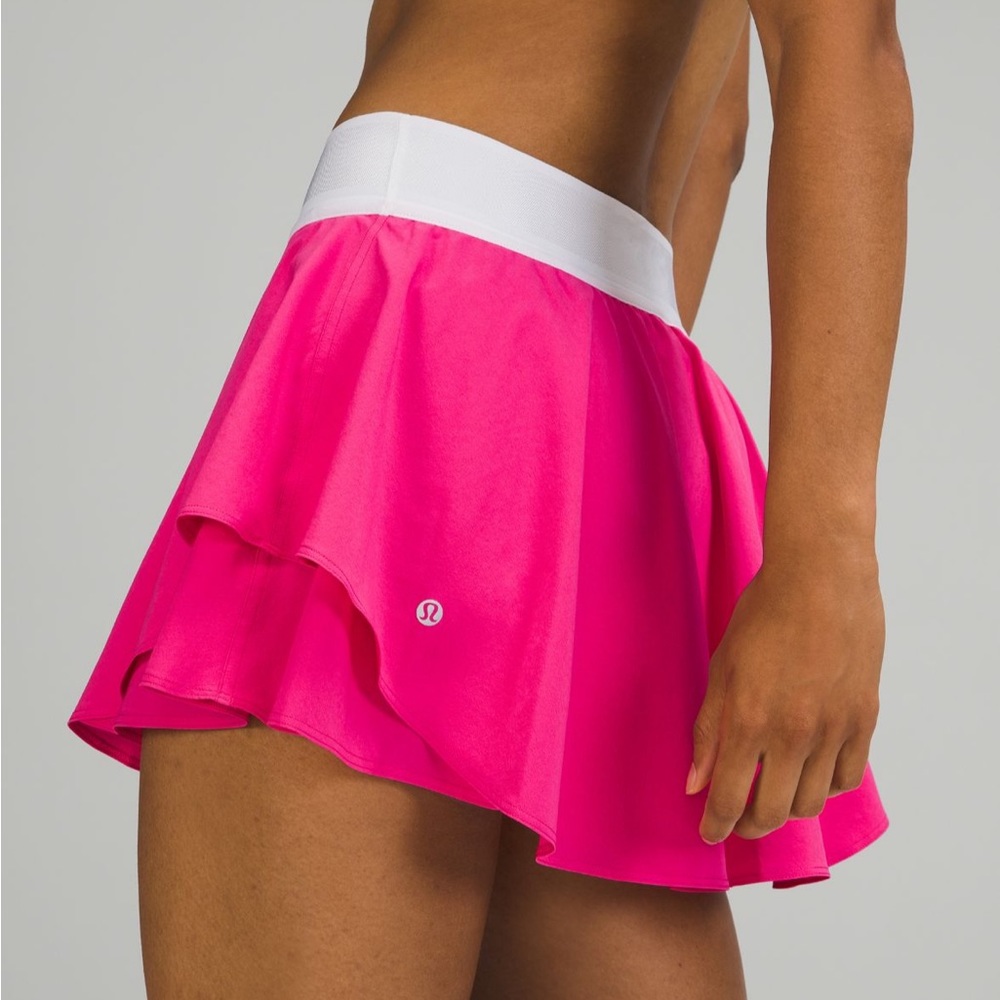 Lululemon Court Rival High Rise Skirt Sonic Pink size 4 SNCP